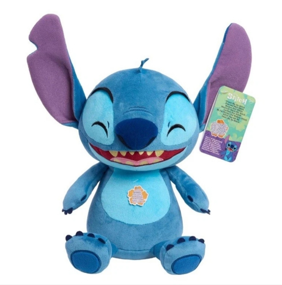 Stitch Crack Me Up Stitch 11” Plush with Sounds and Motion, Wiggles NIP